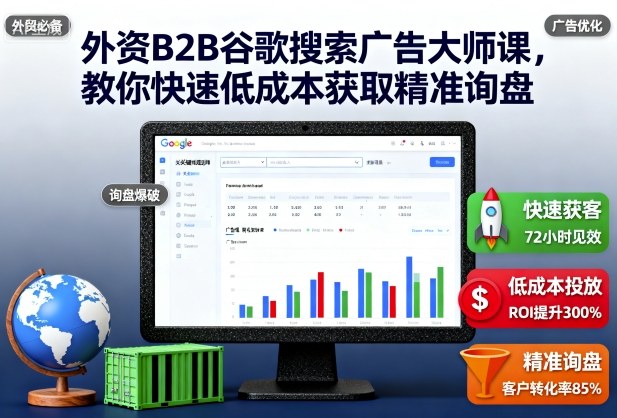 外资B2B谷歌搜索广告大师课,教你快速低成本获取精准询盘-创客之家