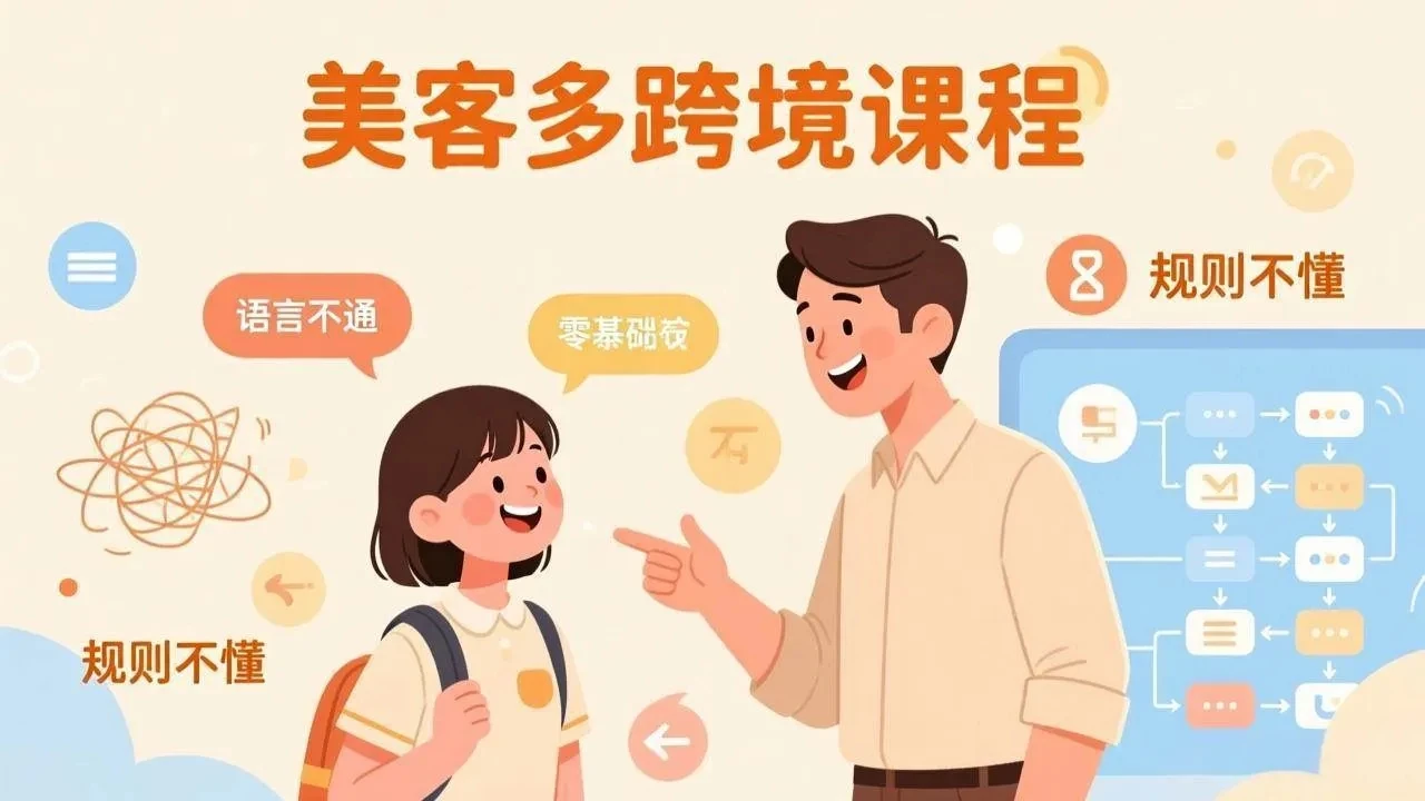 【精】怕语言不通、怕不懂规则？零基础小白也能做的美客多跨境课，手把手带你美客多开店稳赚-创客之家