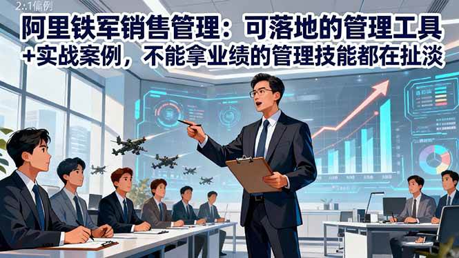 (16436期)阿里铁军销售管理:可落地的管理工具+实战案例,不能拿业绩的管理都在扯淡-创客之家