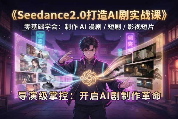 【精】Seedance2.0打造AI剧实战课,导演级掌控:开启AI剧制作革命-创客之家