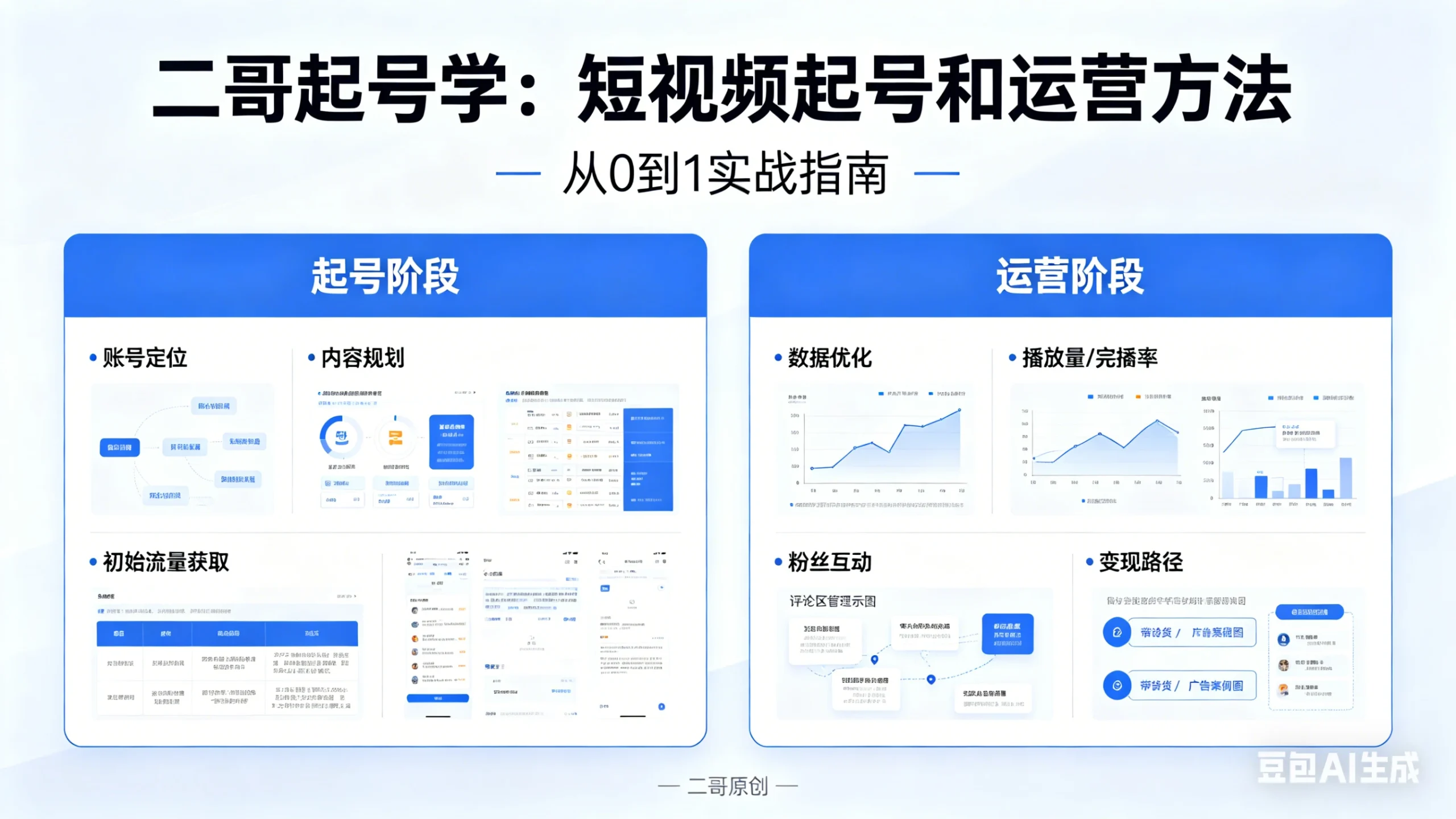 【精】二哥起号学：短视频起号和运营方法-创客之家