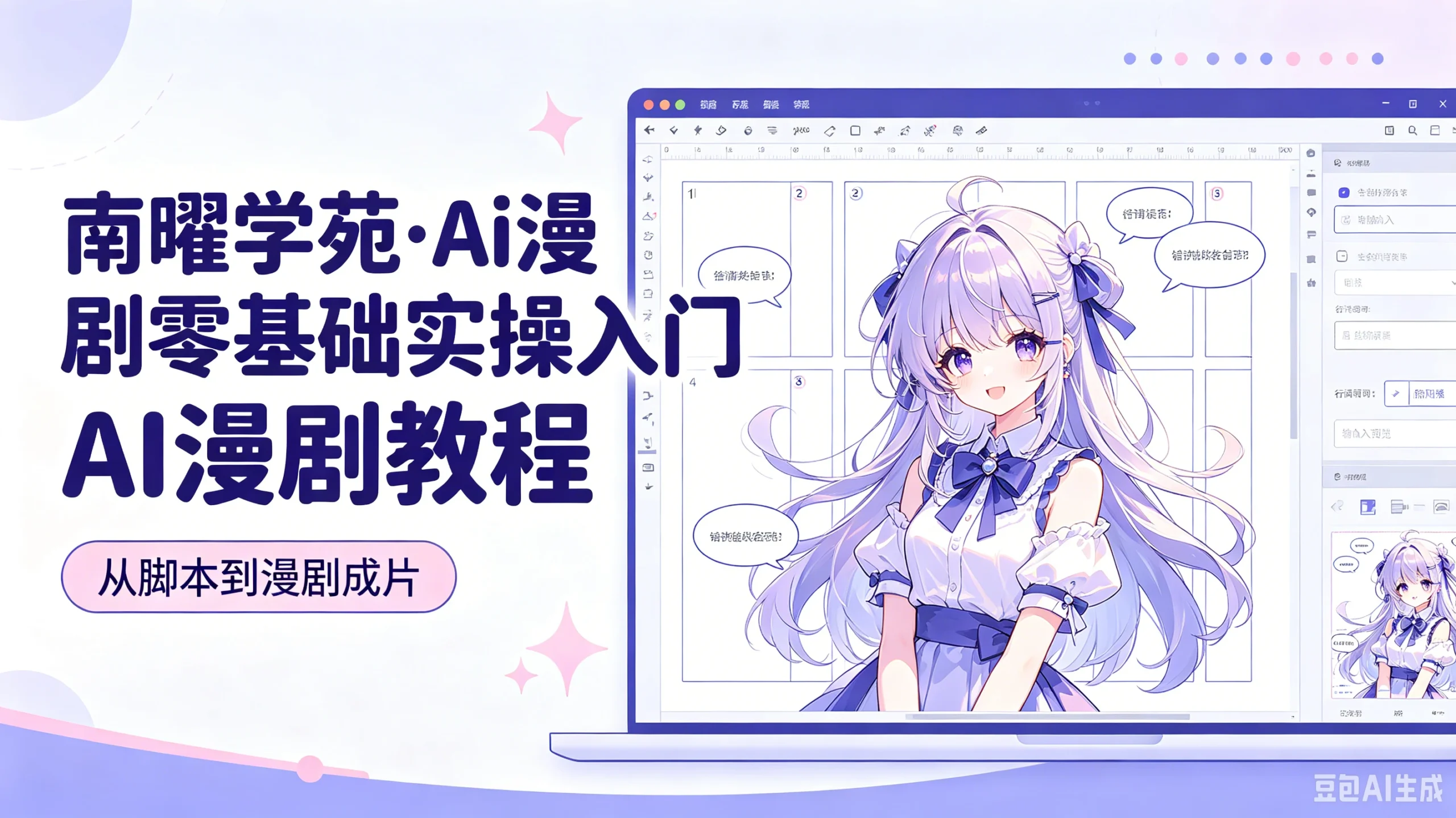 【精】南曜学苑·Ai漫剧零基础实操入门-ai漫剧教程，从脚本到漫剧成片-创客之家
