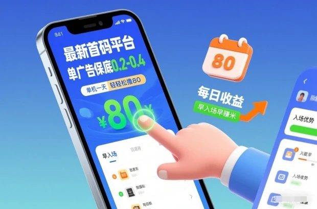 最新首码平台，单广告保底0.2-0.4，单机一天轻松撸80，早入场早賺米【揭秘】-创客之家