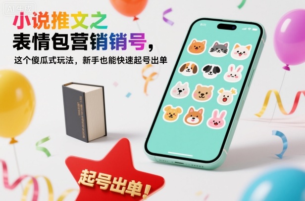小说推文之表情包营销号,这个傻瓜式玩法,新手也能快速起号出单-创客之家
