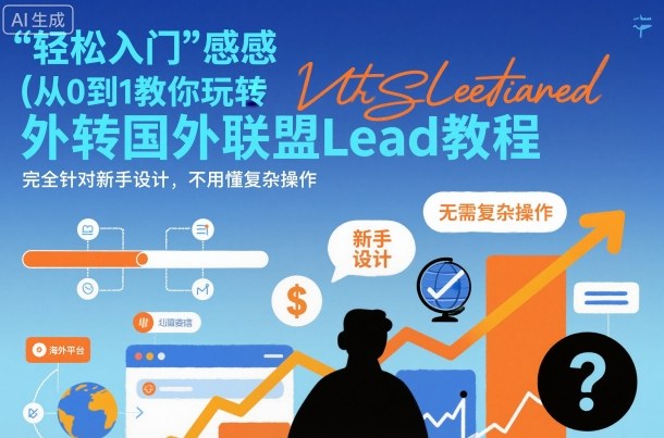 国外联盟賺美刀项目,从0到1教你玩转国外联盟Lead教程,纯新手可操作性100%-创客之家