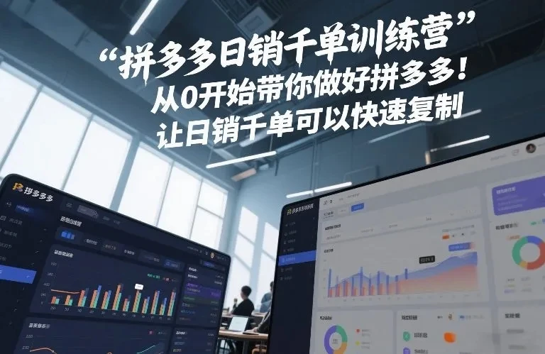 【精】白凤电商·拼多多日销千单训练营，从0开始带你做好拼多多，让日销千单可以快速复制(更新26年2月)-创客之家