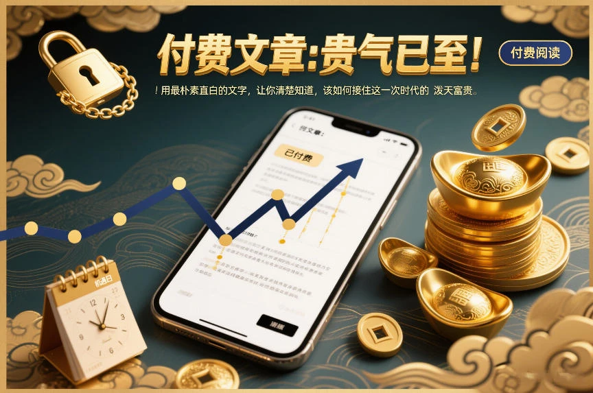 付费文章:贵气已至!用最朴素直白的文字,让你清楚知道,该如何接住这一次时代的泼天富贵-创客之家