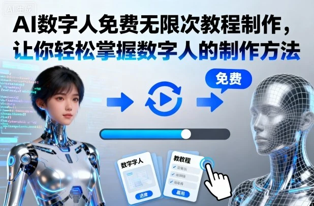 AI数字人免费无限次教程制作,让你轻松掌握数字人的制作方法-创客之家