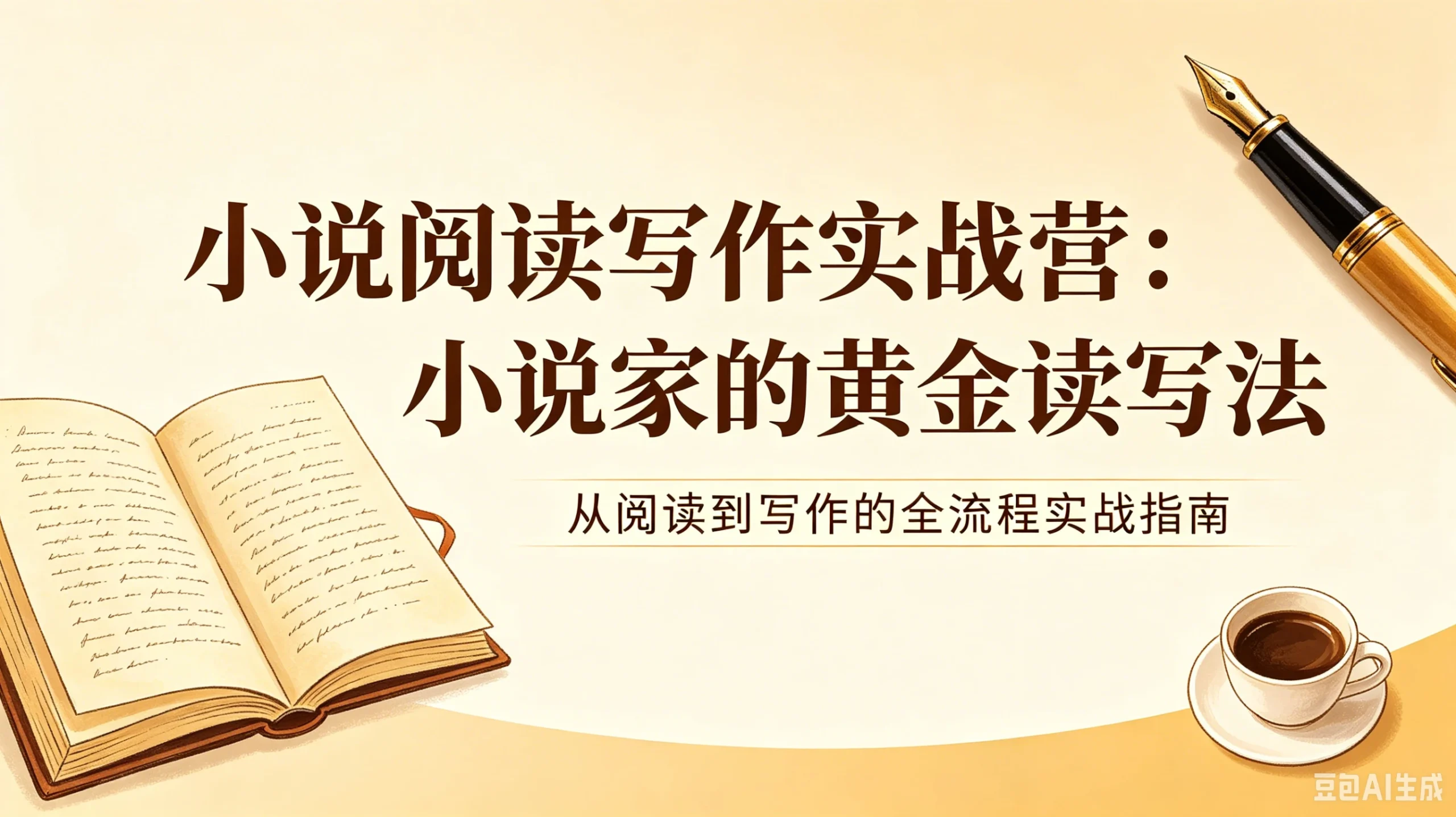 【精】小说阅读写作实战营:小说家的黄金读写法,从阅读到写作的全流程实战指南-创客之家