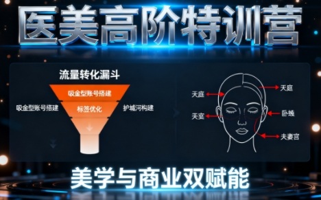 0-1000W医美高阶特训营课程,美学与商业双赋能-创客之家