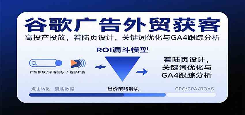 谷歌广告外贸获客,高投产投放,着陆页设计,关键词优化与GA4跟踪分析-创客之家