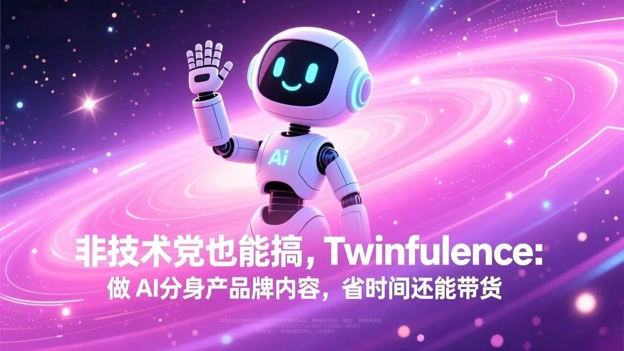 【精】非技术党也能搞!Twinfluence:做 AI 分身产品牌内容,省时间还能带货-创客之家
