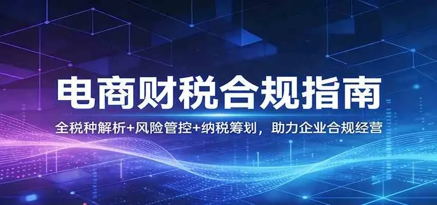【精】电商财税合规指南：全税种解析+风险管控+纳税筹划，助力企业合规经营-创客之家