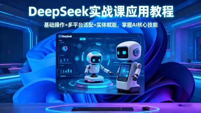 (16391期)DeepSeek实战课应用教程、基础操作+多平台适配+实体赋能,掌握AI核心技能-创客之家