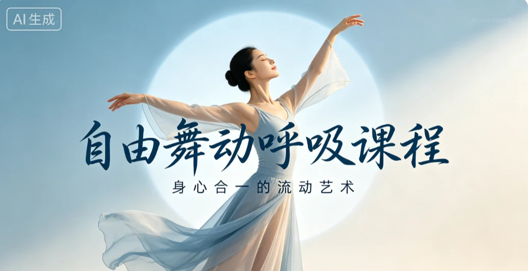 【精】自由舞动呼吸课程,身心合一的流动艺术-创客之家