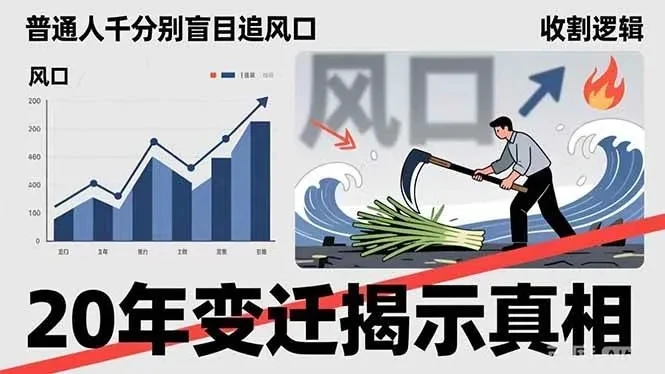 付费文章：普通人千万别盲目追风口，20年变迁揭示真相，看懂收割逻辑才能避免成为接盘侠-创客之家