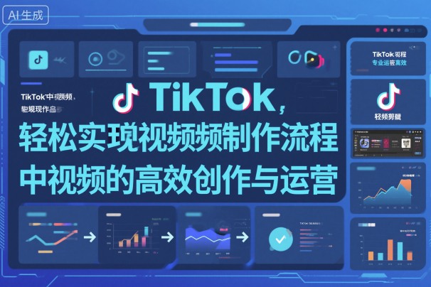 TikTok中视频制做流程，轻松实现Tk中视频的高效创作与运营-创客之家