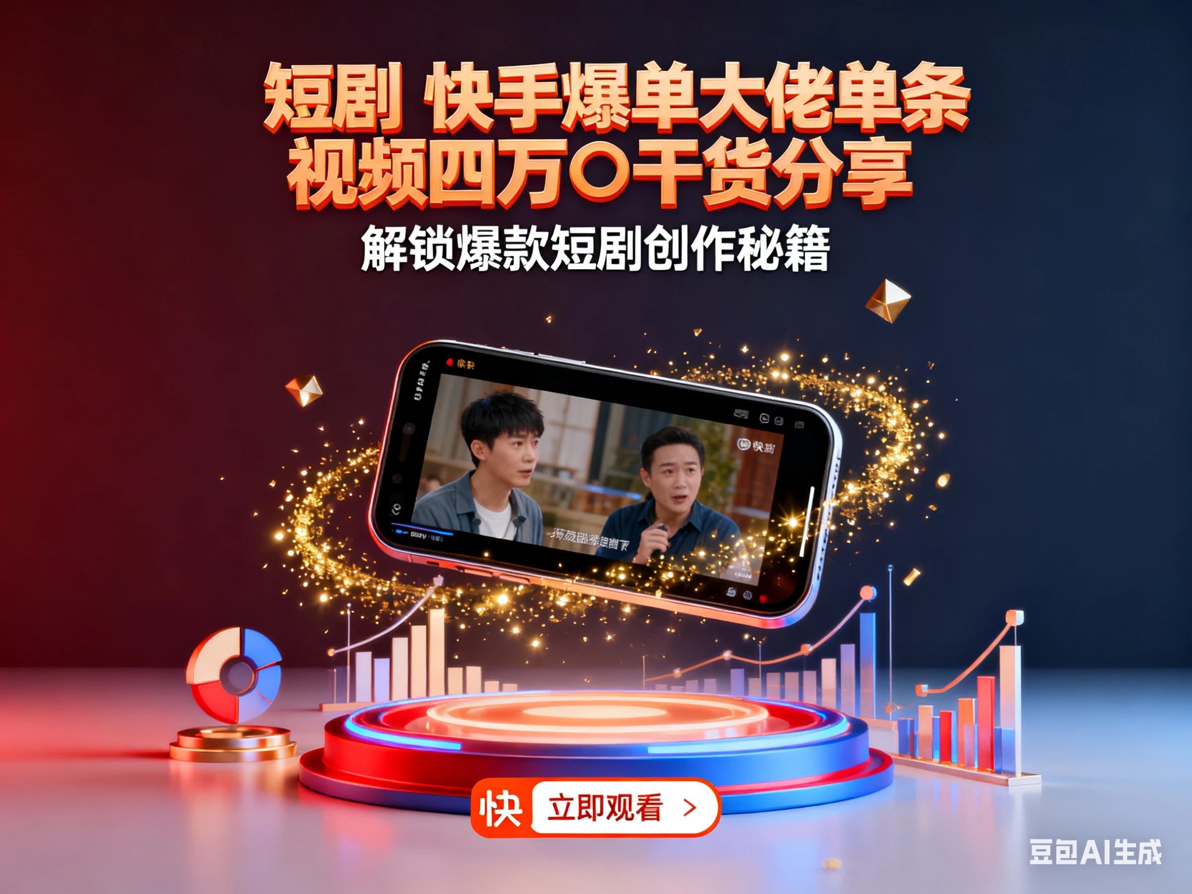 短剧 快手爆单大佬单条视频四万➕干货分享-创客之家