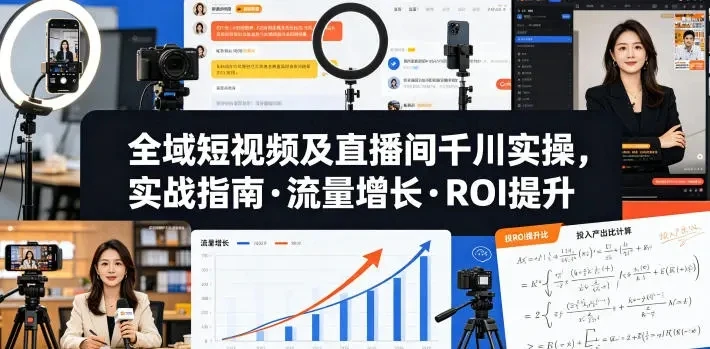 【精】老赵·全域短视频及直播间千川实操,实战指南·流量增长·ROI提升(26年6月更新)-创客之家