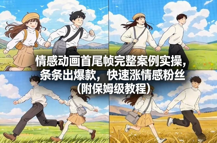 情感动画首尾帧完整案例实操，条条出爆款，快速涨情感粉丝(附保姆级教程)-创客之家