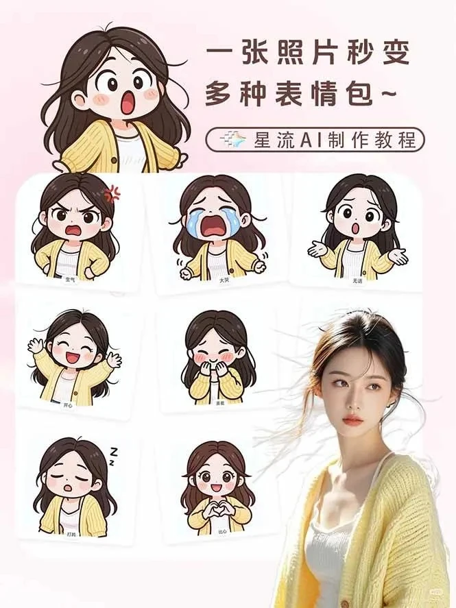 【精】一张照片秒变N种专属表情包，三步搞定可爱搞怪治愈风，从此斗图聊天不再到处存别人图-创客之家