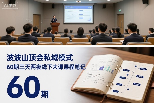 波波山顶会私域模式60期三天两夜线下大课课程笔记(文档)-创客之家