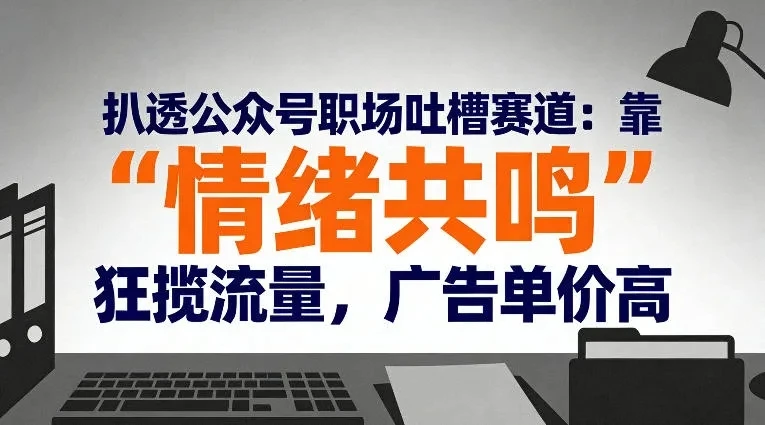 扒透公众号职场吐槽赛道：靠“情绪共鸣”狂揽流量，广告单价高-创客之家