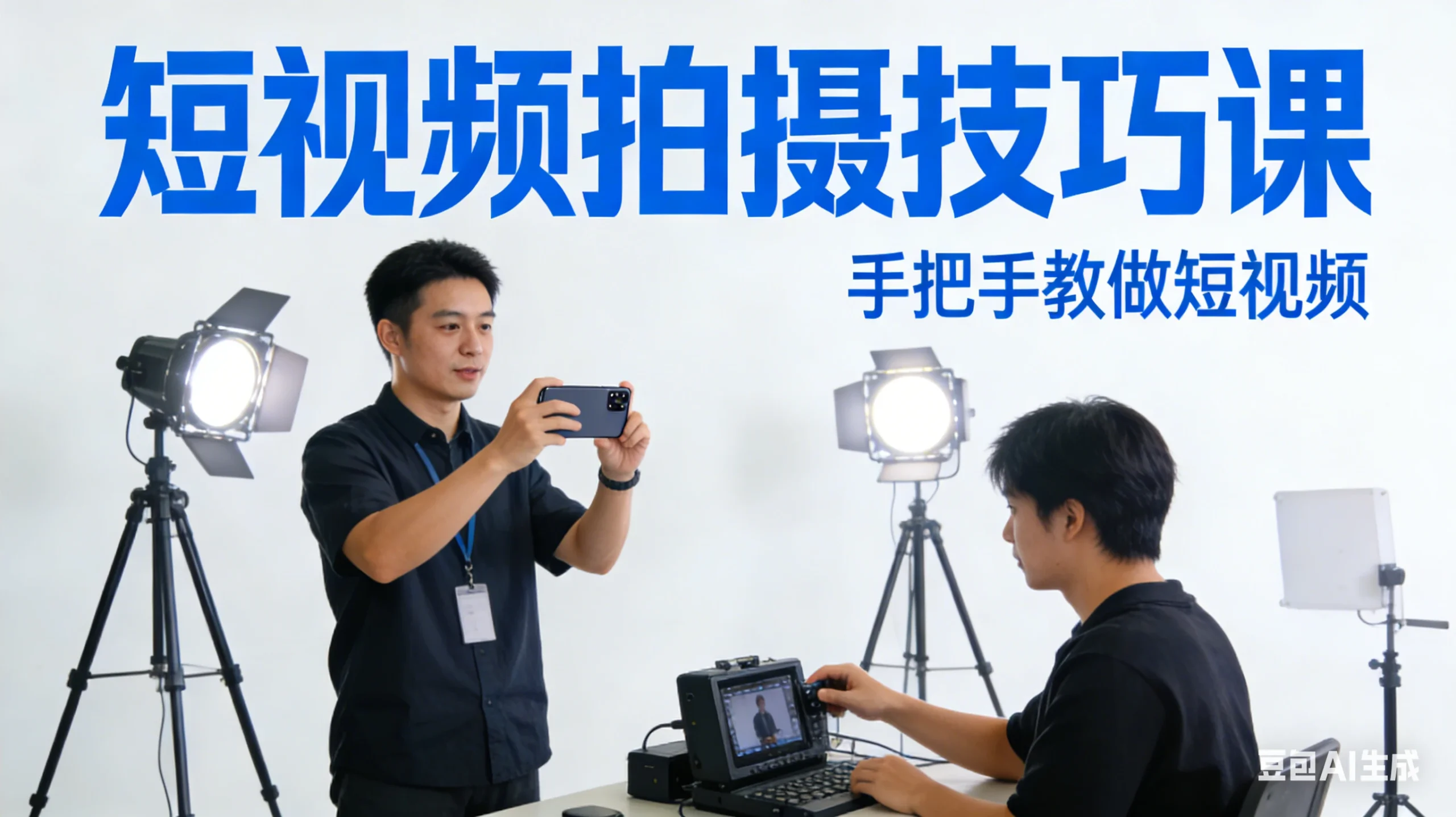 【精】短视频拍摄技巧课，手把手教做短视频-创客之家