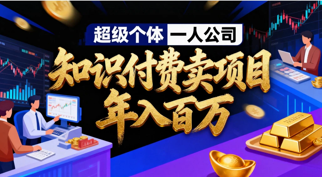 2026年“超级个体一人公司”私域卖项目年入百万，个人IP-精准引流-项目包装-转化成交-创客之家