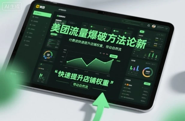 【精】美团流量爆破方法论,付费流快速提升店铺权重,带动自然流-创客之家