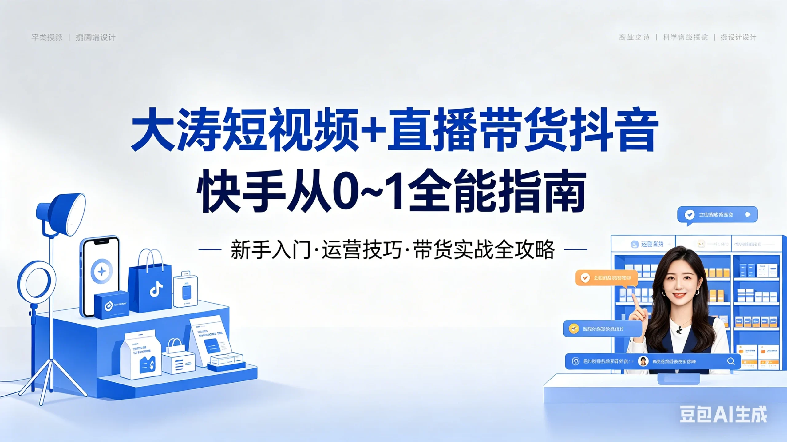【精】大涛短视频+直播带货 短视频+图文+直播带货VIP陪跑,全平台起号+选品+实拍+剪辑+投放+变现全教学-创客之家