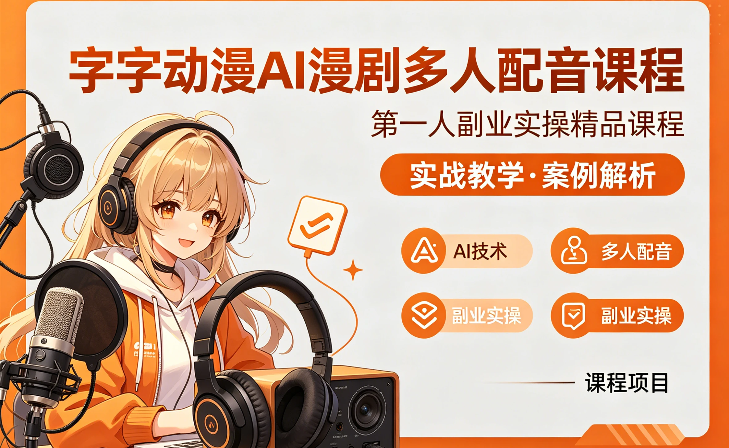 【精】AI漫剧多人配音实操课：零基础掌握多角色配音与漫剧制作，从分镜到导出全流程-创客之家